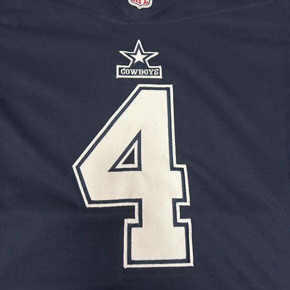 NFL Dak Prescott Dallas Cowboys White Nike Rush Vapor #4 Jersey - Picture 3 of 6